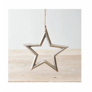 Ornement d'arbre de Noël en laiton doré de haute qualité arbre de Noël suspendu cloche en laiton étoile décorative décor d'arbre de Noël - Product Image 6