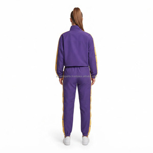 Wholesale Women's Windbreaker Tracksuit Custom Nylon Two Piece Set OEM ODM <b>Track</b> <b>Jacket</b> Pants Sportswear Fitness Wear Activewear - Product Image 2