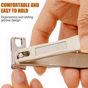 Coupe-ongles de précision à lame incurvée en acier inoxydable pour une mise en forme précise, coupe-ongles à levier avec large ouverture de mâchoire pour ongles épais - Product Image 5