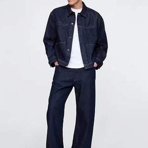 Chaqueta Vaquera de Invierno para Hombre, Estilo Moderno, Alta Calidad, Talla Regular, Cuello Alto, Logotipo Frontal, Ecológica, Transpirable, Servicio OEM - Product Image 3