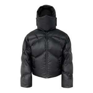 Chaqueta acolchada de lona ligera a prueba de viento para hombre de High Street, abrigos recortados de invierno para exteriores de talla grande, Capucha con cuello levantado - Product Image 2