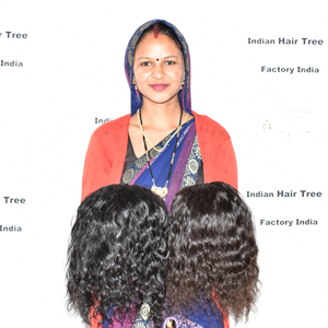 Cheveux naturels vietnamiens de temple, bouclés, alignés dans le sens des cuticules, ondulations profondes, non traités, couleur naturelle, en lots de 10 à 36 pouces - Product Image 5