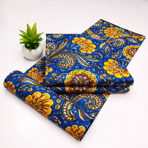 Custom Polyester Wax Print Fabric for Ties, Fashion Apparel Garment Manufacturing Logo Personalization by Senegal Hitjem Export - Product Image 5