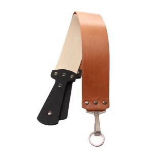 Real Leather Strop Belt Straight <b>Razor</b> <b>sharpening</b> Cut Throat Barber Shaving Strop Belt for Straight <b>Razor</b> <b>Sharpening</b> - Product Image 3