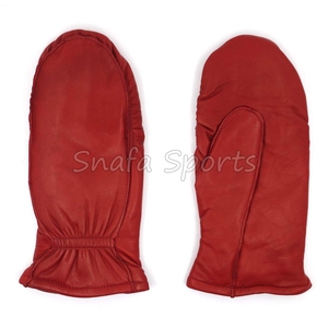 Achat en gros de mitaines en cuir chaudes avec fonction tactile et doublure coupe-vent pour hommes, femmes et enfants, mitaines pour l'hiver - Product Image 3