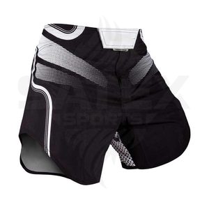 Shorts de combat thaïlandais MMA personnalisés à succès avec impression par transfert thermique extensible 100% polyester - Product Image 1