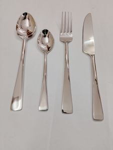 Ensemble de couverts de luxe en acier inoxydable avec manches martelées forgées à la main, finition polie miroir, pour hôtels 5 étoiles - Product Image 3
