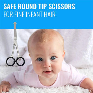 กรรไกรตัดแต่งขนคิ้ว จมูก เล็บ ทำจากสแตนเลสคุณภาพสูง ใบมีดตรงและโค้งคม ใช้สำหรับตกแต่งใบหน้า - Product Image 4