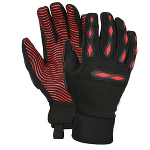 Gants de travail en cuir antidérapants résistants à l'abrasion des écrans, sans latex, avec manchette élastique - Product Image 6