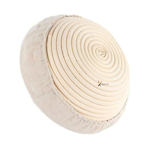 Cesta de fermentación de pan de ratán natural de 9 pulgadas para masa de pan de levadura redonda - Product Image 3