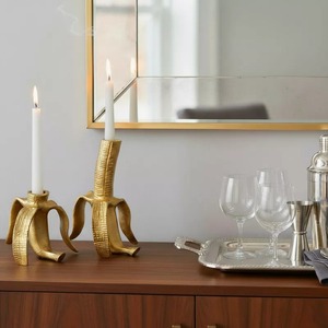 Launching New <b>Banana</b> Candlestick Holder Set Durable Metal Home Decoration Candle <b>Stand</b> - Product Image 5