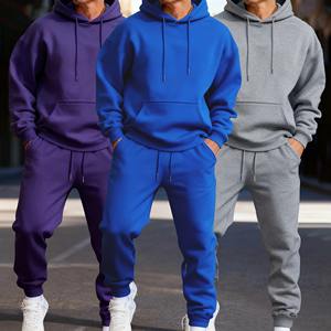 Ensemble de survêtement unisexe en molleton technique OEM, coupe ample, 100 % coton, pour le sport, marque privée, ensemble de jogging - Product Image 1