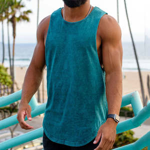 Camiseta Deportiva sin Mangas NESTA SPORTS, Personalizable, Ligera, Suave, Transpirable, con Efecto Lavado Ácido, para Entrenamiento, Fitness, Running, para Hombre - Product Image 2