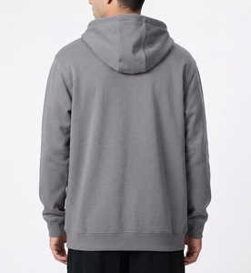 Sweat à capuche décontracté pour homme avec cordon de serrage réglable, épaules tombantes, poche kangourou avant et poignets côtelés - Product Image 3