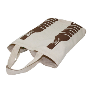 12 Oz Natural <b>Canvas</b> Whisky Bottle Tote Bag One Colour Print with Cotton Web Handle for Wine Gift Promotion - Product Image 5
