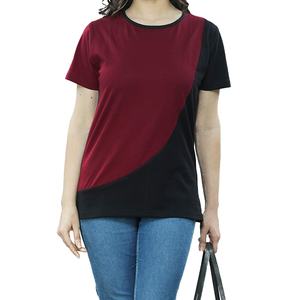 Camisetas lisas personalizadas para mujer, de alta calidad, 100% algodón, OEM - Product Image 1