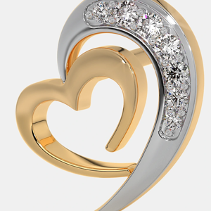 Heart Shape <b>Stud</b> <b>Earrings</b> 925 Silver 18K Gold Plated <b>Crystal</b> Rhinestone Channel Setting Romantic Women's Jewelry - Product Image 3