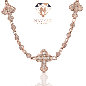 Collier en diamant moissanite de qualité supérieure, argent 925, pour femme, cadeau de mariage ou d'anniversaire, disponible à bon prix - Product Image 3