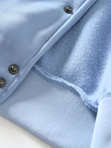 Custom <b>Men's</b> Varsity <b>Jacket</b> Light Blue Letter Embroidery Casual Autumn Coat with <b>White</b> Sleeves and LA Design <b>Men's</b> <b>Jackets</b> - Product Image 4