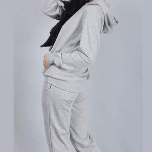 Ensemble de survêtement unisexe en molleton 100 % coton avec impression personnalisée pour femme, coupe ample, idéal pour le sport, la gym et le fitness - Product Image 5