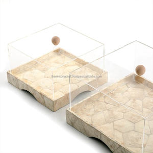 เตาเผาทรงกลมฝังมุกประดับอะคริลิค งานฝีมือสวยงามไม่ซ้ำใคร สำหรับใช้ในบ้าน โรงแรม และร้านอาหาร ผลิตในเวียดนาม - Product Image 3