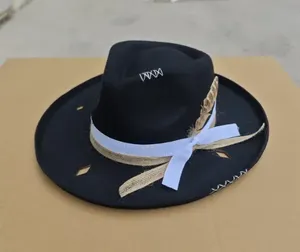 Nouveaux Chapeaux de Cowboy Blancs Vintage Style 2026 en Feutre pour Hommes – Vente en Gros à Prix Abordable pour Fêtes - Product Image 1