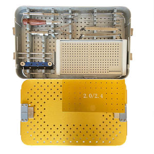 Juego de Instrumentos Veterinarios Ortopédicos para Trauma, de Acero Inoxidable, Manual, Reutilizable, Placa de Bloqueo TPLO de 2.4, 2.7, 3.5 mm con Tornillo, de Dentavex - Product Image 6