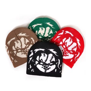 Gorros de Invierno Personalizados de Alta Calidad para Mujer, Gorros de Punto con Logotipo, Gorros de Acrílico con Cristales de Colores al por Mayor - Product Image 1