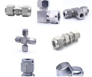 Raccord de compression double ferrule premium en acier inoxydable pour applications industrielles hydrauliques et pneumatiques - Product Image 2