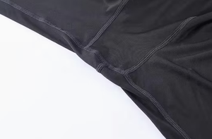 Shorts de course ajustés blancs pour hommes en coton et élasthanne, style uni teint sans couture - Product Image 5