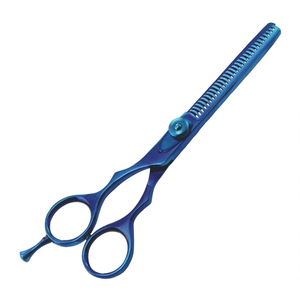 High Sale Professional Blue Thinning Hair Scissors Straight <b>Shears</b> Stainless Steel Barber Salon Cutting <b>Tool</b> Made in Pakistan - Product Image 2