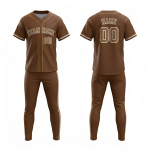 Ensemble uniforme de baseball personnalisé, maillot et pantalon en sublimation, polyester respirant, pour entraînement et matchs d'équipe, prix avantageux - Product Image 4