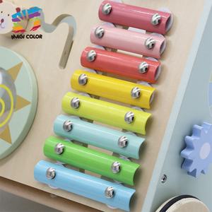 High Quality Activity Sensory <strong>Push</strong> <strong>Along</strong> <strong>Wooden</strong> Baby Learning <strong>Walker</strong> W08J001G-2 - Product Image 4