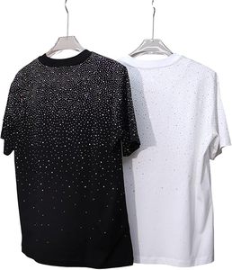 เสื้อยืดผู้ชายแบบเต็มตัวประดับเพชรไล่สี แฟชั่นวิบวับ สั่งซื้อจำนวนมาก ผ้าเจอร์ซีย์คอตตอน 100% สำหรับผู้ชาย จากผู้ผลิต - Product Image 3
