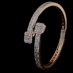 VVS Moissanite 925 Silver <b>Charm</b> Bracelet Hip Hop Style IGI Certified MUNJANI IMPEX New Design Moissanite Bracelets & <b>Bangles</b> - Product Image 4