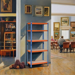 Système d'étagères métalliques sur mesure pour entrepôt avec finition galvanisée et peinture en poudre, installation murale robuste réglable, OEM - Product Image 4