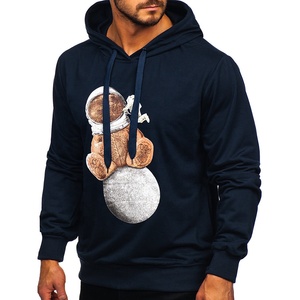 เสื้อฮู้ดสวมหัวผ้าฝ้าย100% ของผู้ชายชุดแนวสตรีทสีดำล้วนสั่งตัดตามแบบได้ชุดฤดูหนาวราคาถูกขายส่งเทคนิคการย้อมสีล้วนมีฮู้ด - Product Image 2