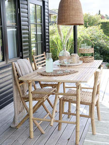 Natural Bamboo Dining <b>Chair</b> Handmade Bamboo <b>Chair</b> Eco Friendly Bamboo Furniture for Dining Room Kitchen Cafe Restaurant - Product Image 5