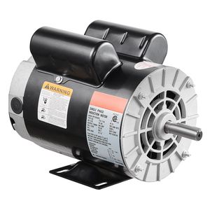 Compressore d'aria elettrico 5HP 230V, potenza nominale 4KW, 17.6A, telaio 56, 3450 RPM, albero con chiavetta da 5/8 pollici, lunghezza 1.88 pollici, rotazione CW/CCW - Product Image 1