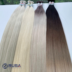 Extensiones de Cabello Humano Virgen Vietnamita Rusa Hanoi, Doble Trama a Máquina, Súper Doble Trama, 100g, Puntas Completas, Todos los Colores - Product Image 5