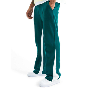 Custom <b>Men's</b> Flared <b>Jogger</b> Sweatpants with Screen Printing 100% Cotton <b>Fleece</b> Lining Quick Dry Breathable Customizable OEM - Product Image 2
