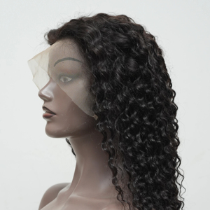 Pelucas de Cabello Rizado Indio Natural en Oferta para Mujeres Negras, Peluca Frontal de Encaje de Cabello Humano Brasileño 4C con Cabello de Bebé Rizado - Product Image 1