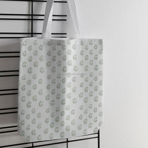 Bolsa de Compras de Algodón con Estampado Ecológico para Mujer, Precio de Mayoreo, Bolsas de Ropa, Elegantes Bolsas de Mano con Estampado - Product Image 5