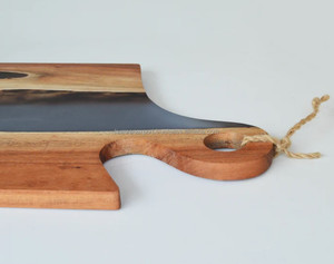 Humran Export fait à la main, décor parfait pour votre cuisine, grande planche à découper gravée en résine et bois très brillante - Product Image 4