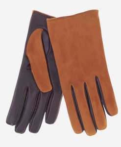 Gants en cuir longs jusqu'au poignet, non doublés, style uni, thermiques, pour l'hiver, usage quotidien, marron, noir - Product Image 1