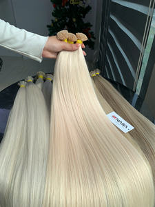 Cheveux vierges bruts d'un seul donneur, extensions de cheveux pré-collées, couleur teinte, usine du Vietnam, fournisseur en gros spécial, lisses, Nasa - Product Image 3