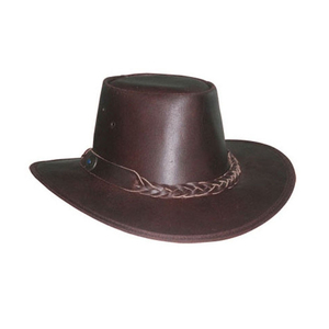 Sombrero de Cuero para Hombre, Estilo Casual, Clásico, Estilo Western, para Exteriores, de Cuero Genuino - Product Image 2