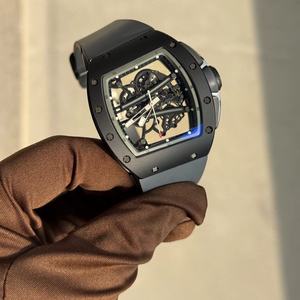 Top 61-01 Black Ceramic Mens Skeleton <b>Automatic</b> Mechanical Watch, Sapphire Crystal, High-Quality Casual Sports Luminous Watch - Product Image 4