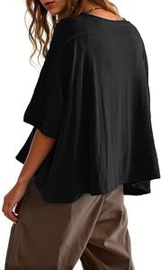 Camiseta Corta Negra Extra Grande para Mujer, Manga Corta, Personalizada - Product Image 4