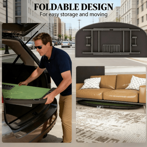 Tavolo da Poker Pieghevole Automatico di Forma Ovale in Legno e Acciaio Inossidabile per Intrattenimento e Uso Casinò - Product Image 4